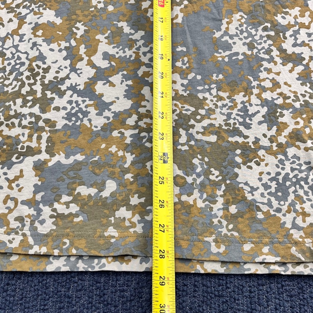 FiftyFiveDSL Diesel Mens Camo Polo Shirt Green Tan Flecktarn Print Size L - Picture 9 of 9